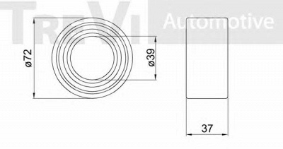 TREVI AUTOMOTIVE wb2319 -  Комплект подшипника ступицы колеса